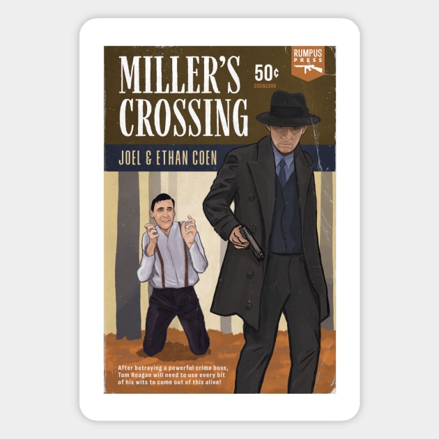 Miller's Crossing alternative movie poster Magnet by chrisayerscreative